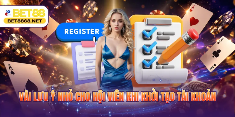 vai luu y nho cho hoi vien khi khoi tao tai khoan Vài lưu ý nhỏ cho hội viên khi khởi tạo tài khoản
